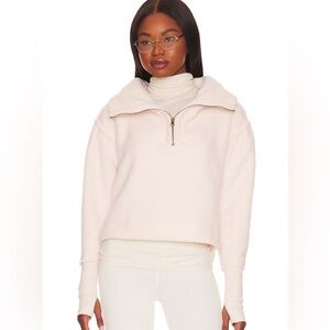 Free People Poppy Fleece in Champagne Dreams size Small Light Pink Fleece